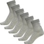 Hummel Boys My Day Six Pack Crew Socks Grey Melange