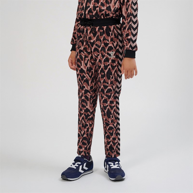 Hummel Fille Hmlammi Léopard Pantalon De Survêtement Rose - Taille 9Y