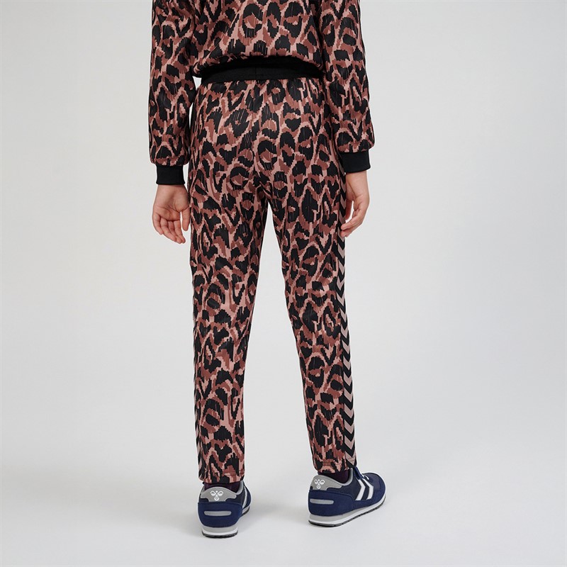 Hummel Piger Hmlammi Leopard Sweat Pants Pink