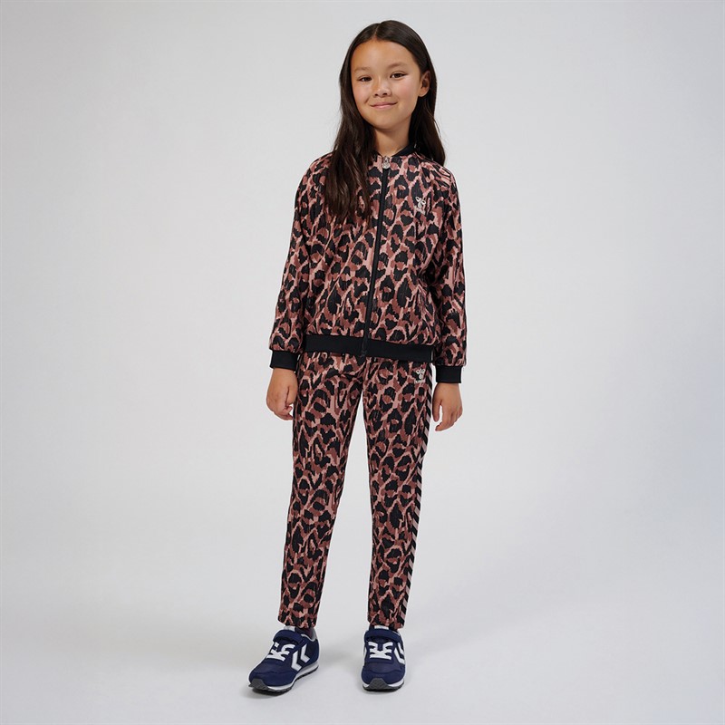 Hummel Piger Hmlammi Leopard Sweat Pants Pink