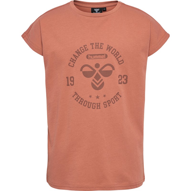 Hummel Fille Hmlmalin T-Shirt Marron