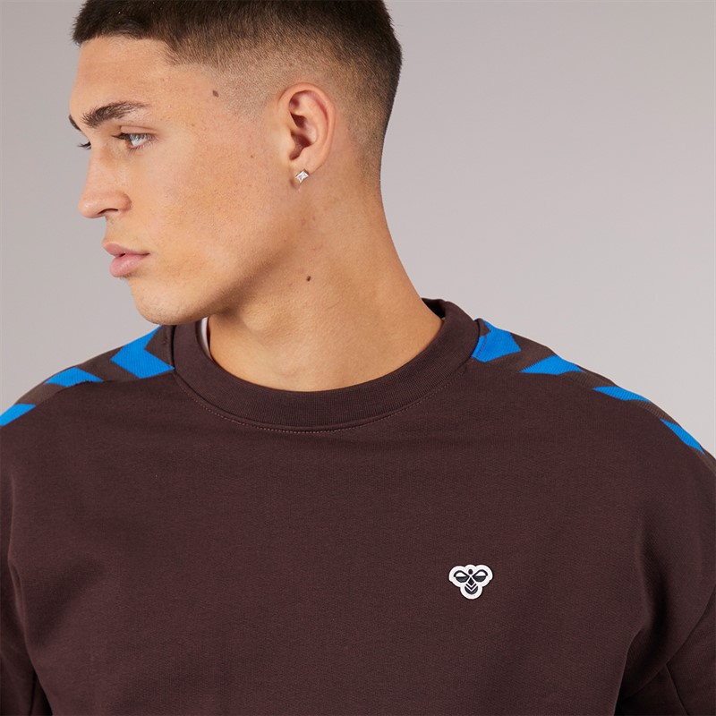 Hummel Sweat-Shirt Hmlarchive Coupe Ample Marron Homme