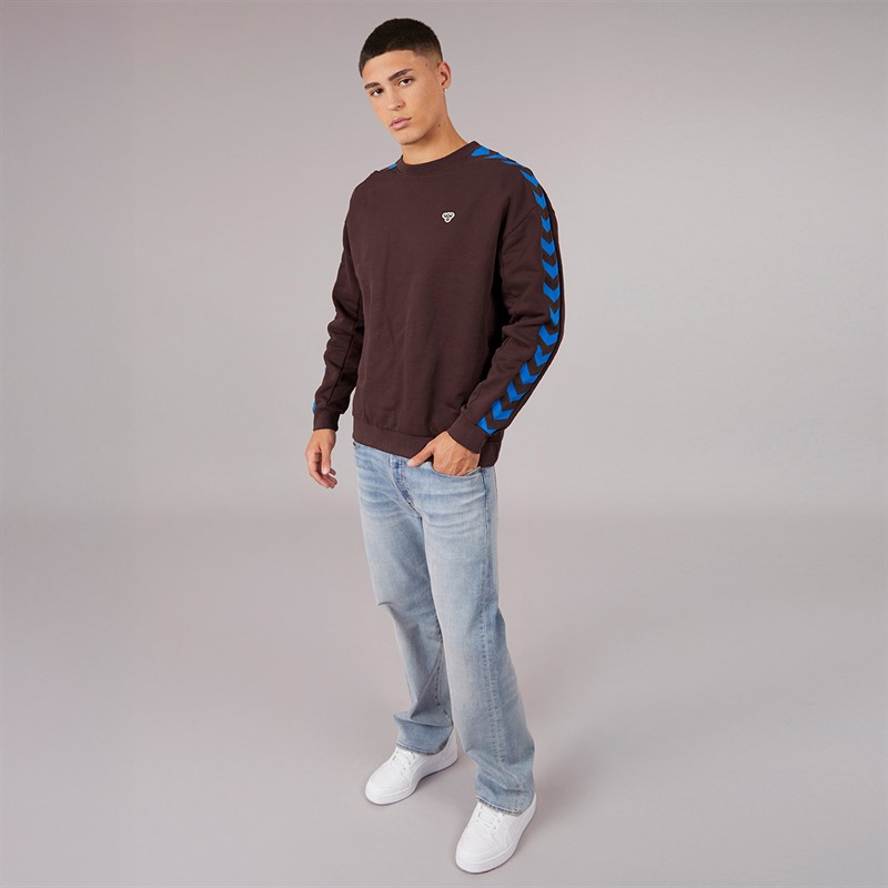 Hummel Sweat-Shirt Hmlarchive Coupe Ample Marron Homme