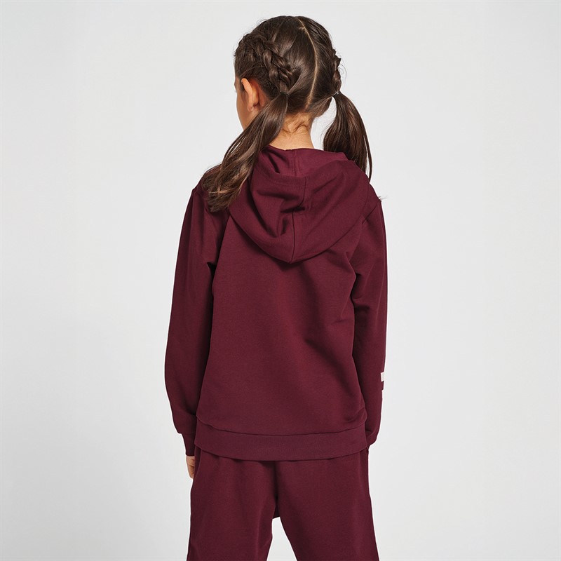 Hummel Sweat À Capuche Zippé Fille Hmltrece Rouge