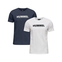 Hummel Herre Hmllegacy To Pakke T-shirts Blå