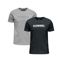 Hummel Herre Hmllegacy To Pakke T-shirt Grå