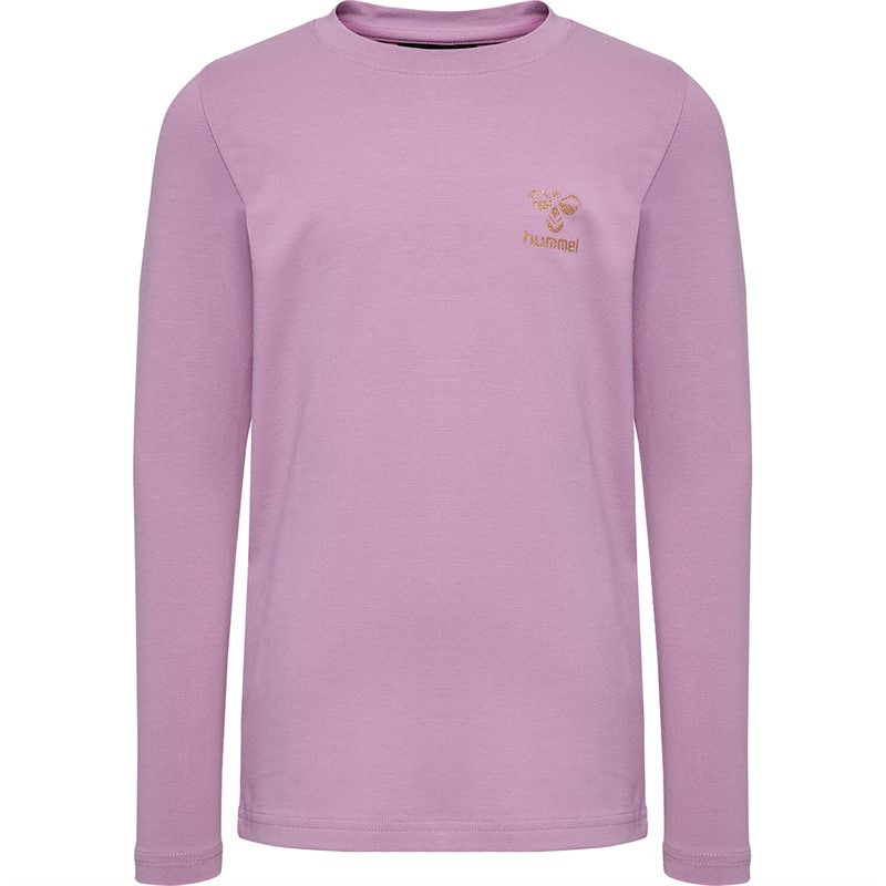 Hummel Piger Hmlhella Langærmet T-Shirt Lilla