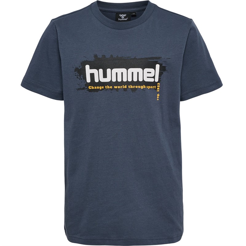 Hummel Drenge Hmleskil T Shirt Blå