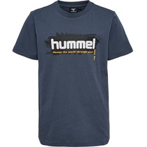 Hummel Drenge Hmleskil T Shirt Blå