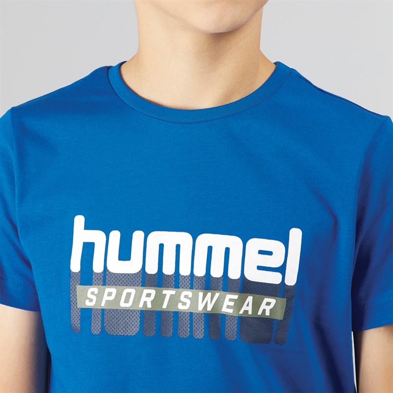 Hummel Jongens Hmltukas T-Shirt Blauw