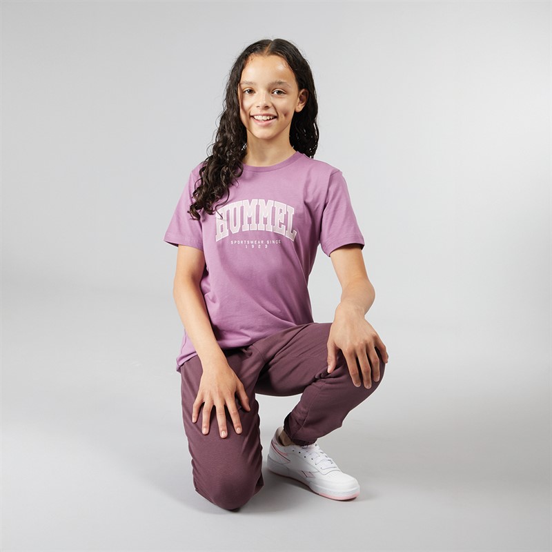 Hummel Meisjes Hmlfast T-Shirt Paars
