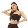 Hummel Haut Chevron Bandeau Femme Noir