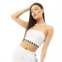 Hummel Womens Chevron Bandeau Top White