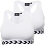 Hummel Dame Chevron Sports-BH Hvid