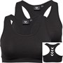 Hummel Damen Reverse Chevron Sports BH Schwarz