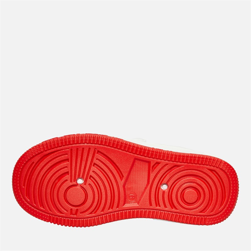 Hello Kitty Girls Emboss Trainers White/Red