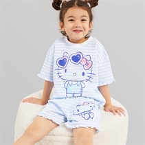Hello Kitty Girls T-Shirt And Shorts Co-Ord Set Blue