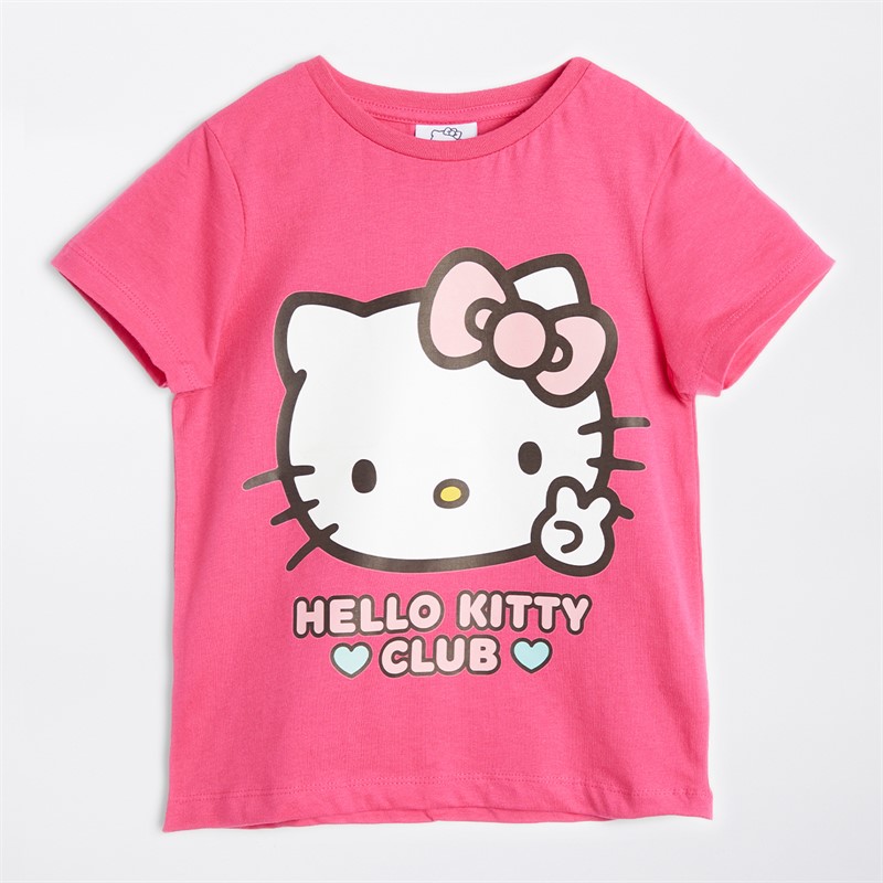 Hello Kitty Girls Five Pack T-Shirts Multi
