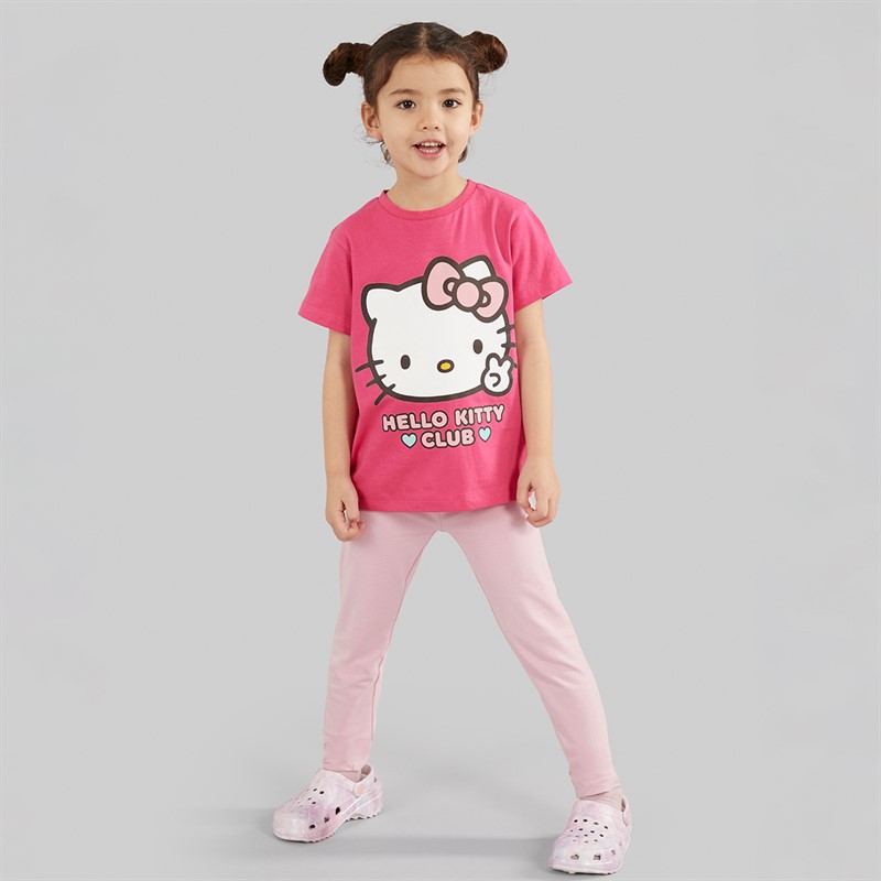 Hello Kitty Girls Five Pack T-Shirts Multi