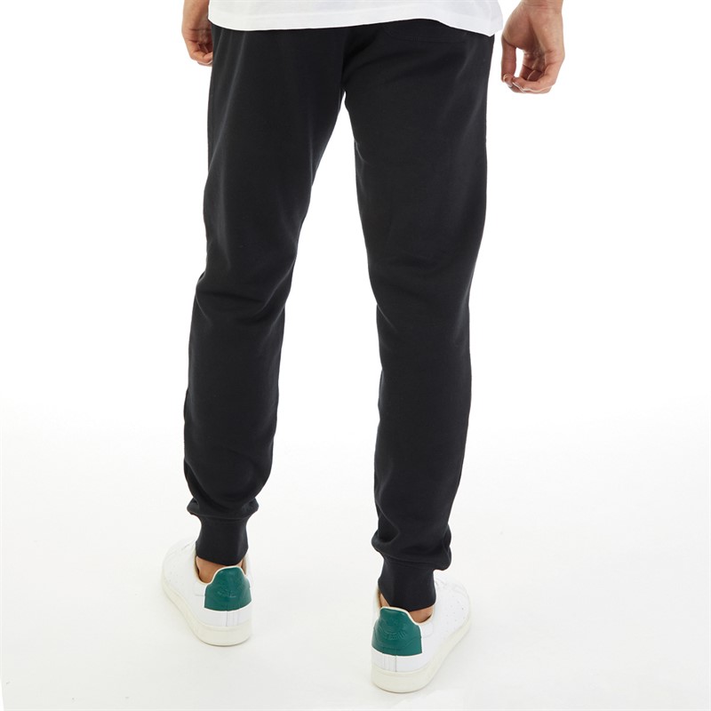 Hurley Mens Boxed Logo Relaxed Fit Fleece Joggers Black