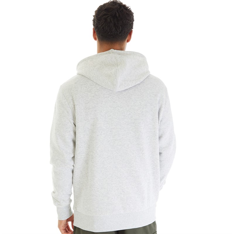 Hurley Mens Boxed Logo Fleece Pullover Hoodie Grey/Grey