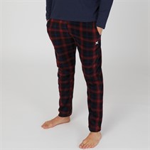 Hurley Mens Fleece Lounge Pants Black/Red