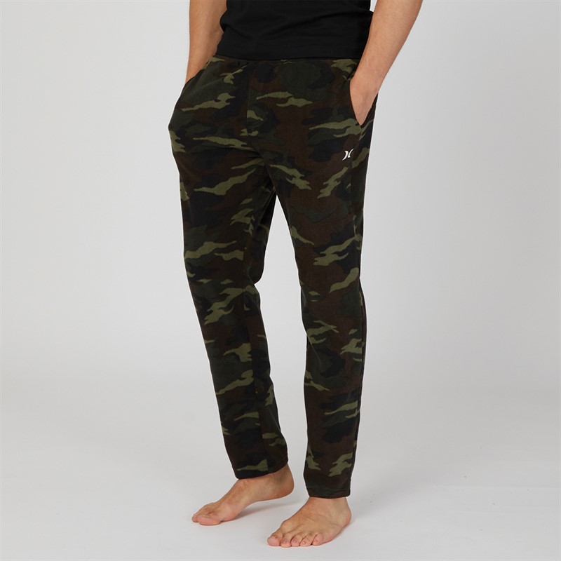 Hurley Mens Fleece Lounge Pants Olive