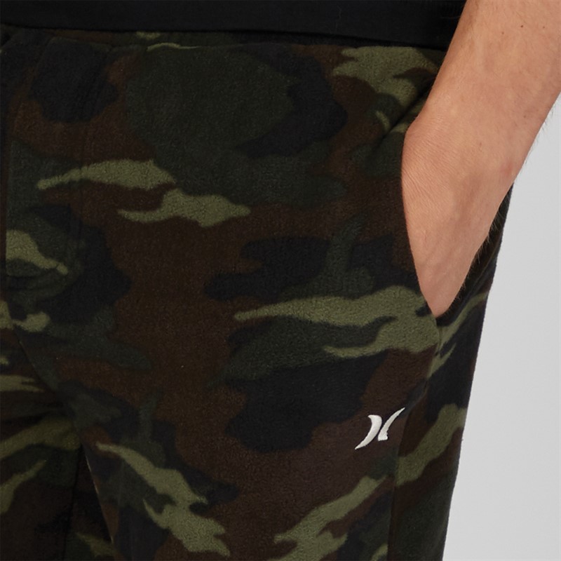 Hurley Mens Fleece Lounge Pants Olive