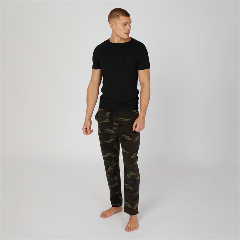 Hurley Mens Fleece Lounge Pants Olive