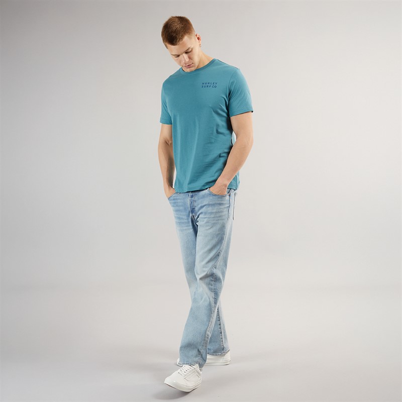 Hurley T-shirt Homme Diamond Sunrise Ciel/Étain