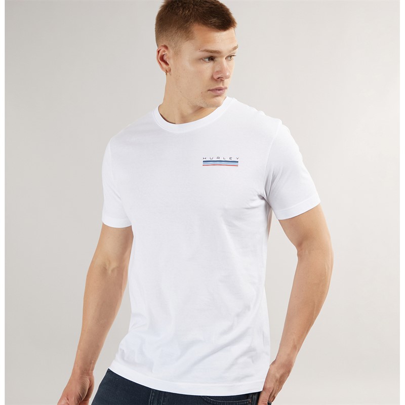 Hurley Heren Throwback T-Shirt Wit Traditioneel