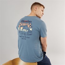 Hurley Mens Creepin T-Shirt Blue/Brown