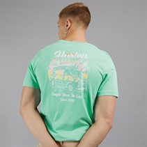 Hurley Mens Creepin Graphic T-Shirt Blue/Aqua