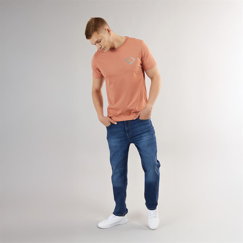 Hurley Mens Diamond Palms Graphic T-Shirt Brown/Red