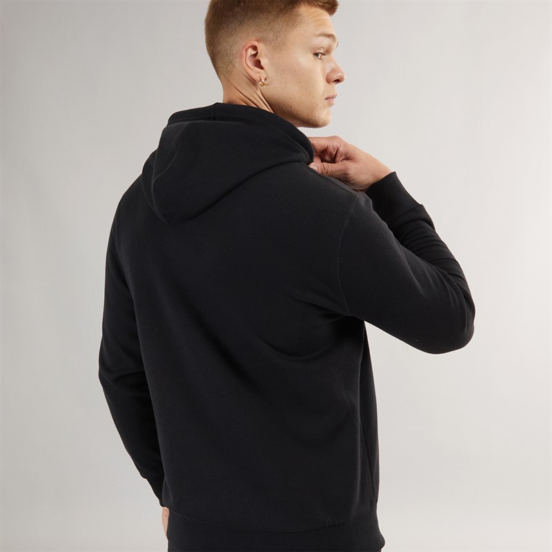 Hurley Mens Boxed Logo Fleece Hoodie Black