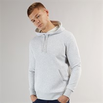Hurley Mens Boxed Logo Fleece Hoodie Grey/Grey