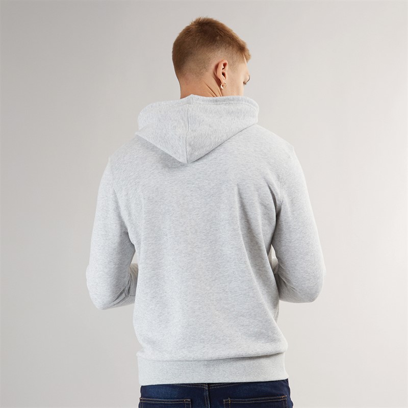 Hurley Mens Boxed Logo Fleece Hoodie Grey/Grey