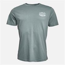 Hurley Heren Paradise Found Grafisch T-Shirt Grijs / Blauw