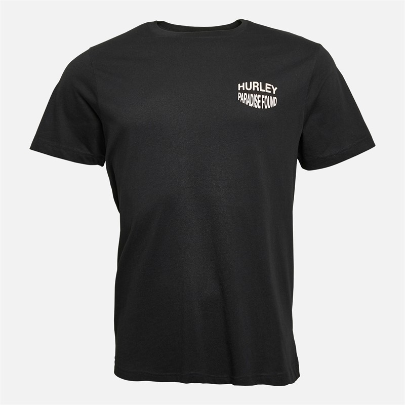 Hurley Herre Paradise Found Grafik T-Shirt Sort