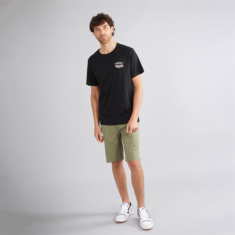 Hurley Herren Paradise Found Grafik T Shirt Schwarz