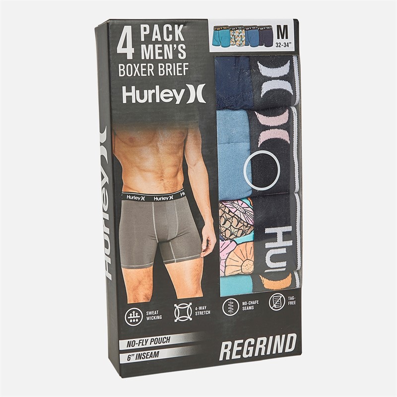 Hurley Herre Fire Pak Genbrugs Boxer Trusser Navy / Lyseblå