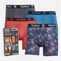 Hurley Heren Vier Pack Regrind Boxer Briefs Blauw / Rood