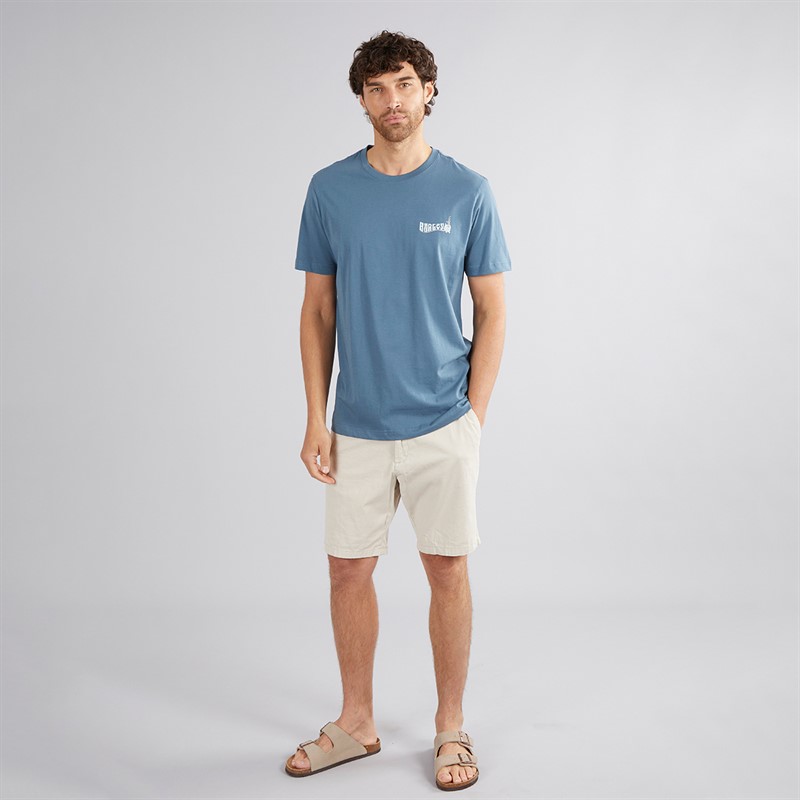 Hurley Mens Sea Graphic T-Shirt Grey/Navy