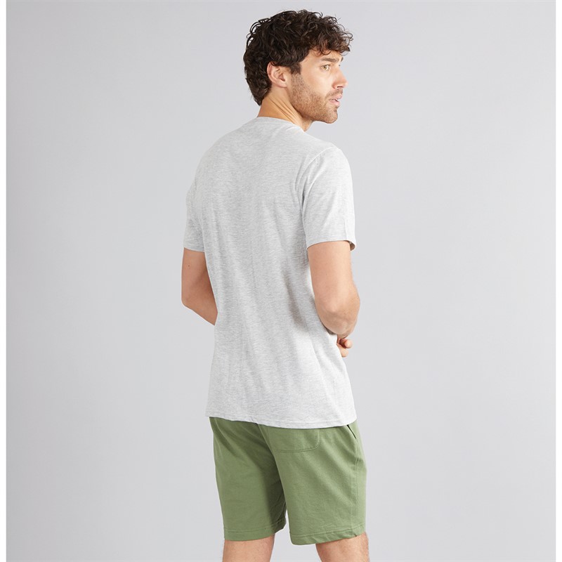 Hurley Mens T-Shirt And Shorts Set Grey/Green