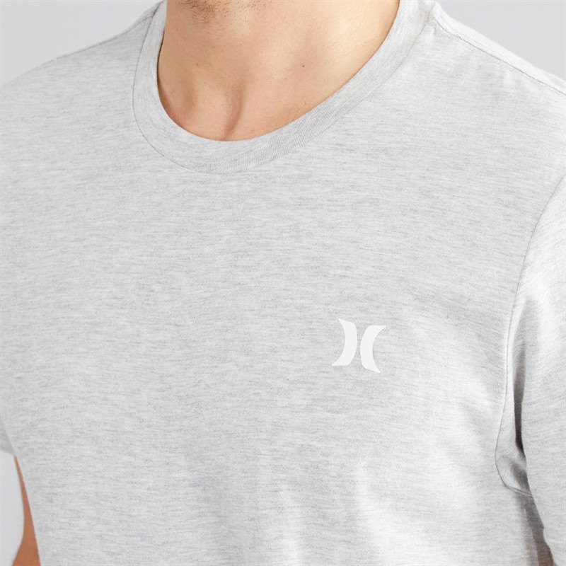 Hurley Mens T-Shirt And Shorts Set Grey/Green