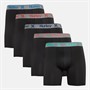 Hurley Mens Five Pack Boxer Briefs Black/Bright