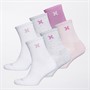 Hurley Womens Six Pack Crew Socks Multi
