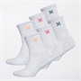 Hurley Womens Six Pack Crew Socks Multi