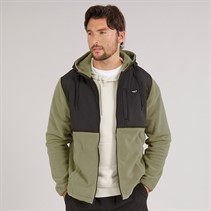 Hurley Mens Full Zip Hoodie Olive/Khaki
