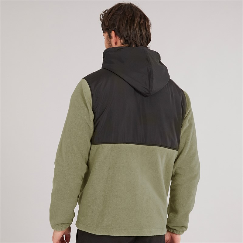 Hurley Mens Full Zip Hoodie Olive/Khaki